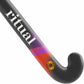 Close-up of a hockey stick with 'ritual' branding on a white background