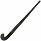 Black field hockey stick on a white background
