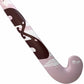 Pink and maroon hockey stick with 'MAXI' branding on a white background