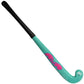 back of the teal TK M Series Indoor Wood Field Hockey Stick