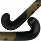 Black and gold hockey stick with 'Performance' branding on a white background