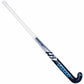 Hockey stick with white grip and black and blue on a white background