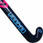 Blue and blue hockey stick with 'voodoo' branding on a white background
