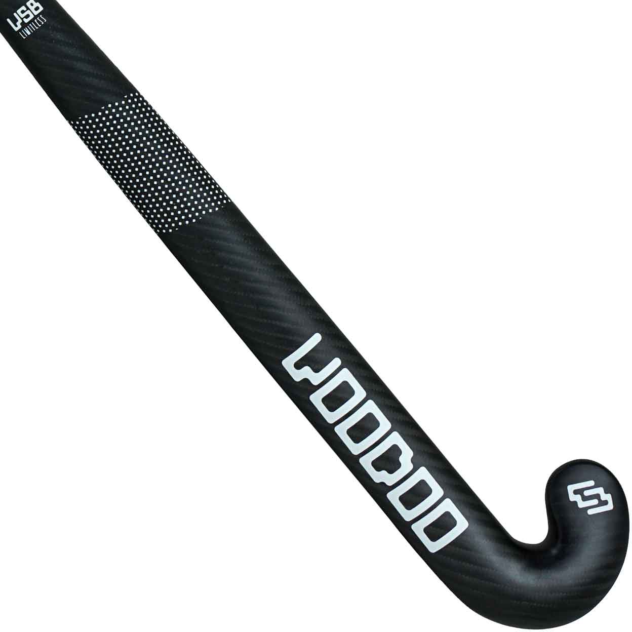 close up of the back of the Voodoo Limitless Nero Field Hockey Stick