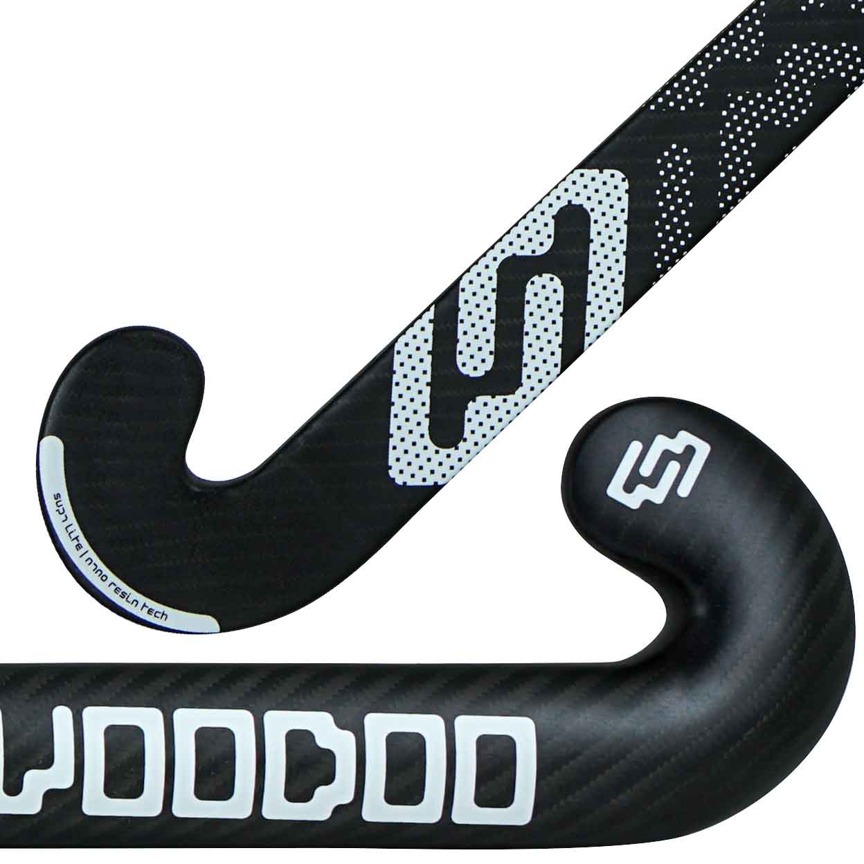 close up of the toes of the Voodoo Limitless Nero Field Hockey Stick