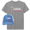 USA Field Hockey Hat and Tee Bundle