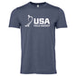 Navy blue USA Field Hockey Heathered Tee