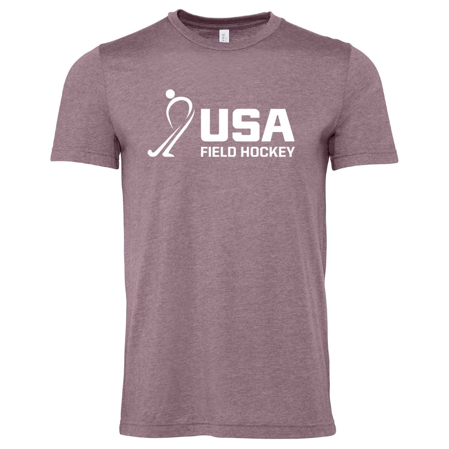 Purple USA Field Hockey Heathered Tee