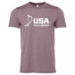 Purple USA Field Hockey Heathered Tee