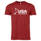 Red USA Field Hockey Heathered Tee