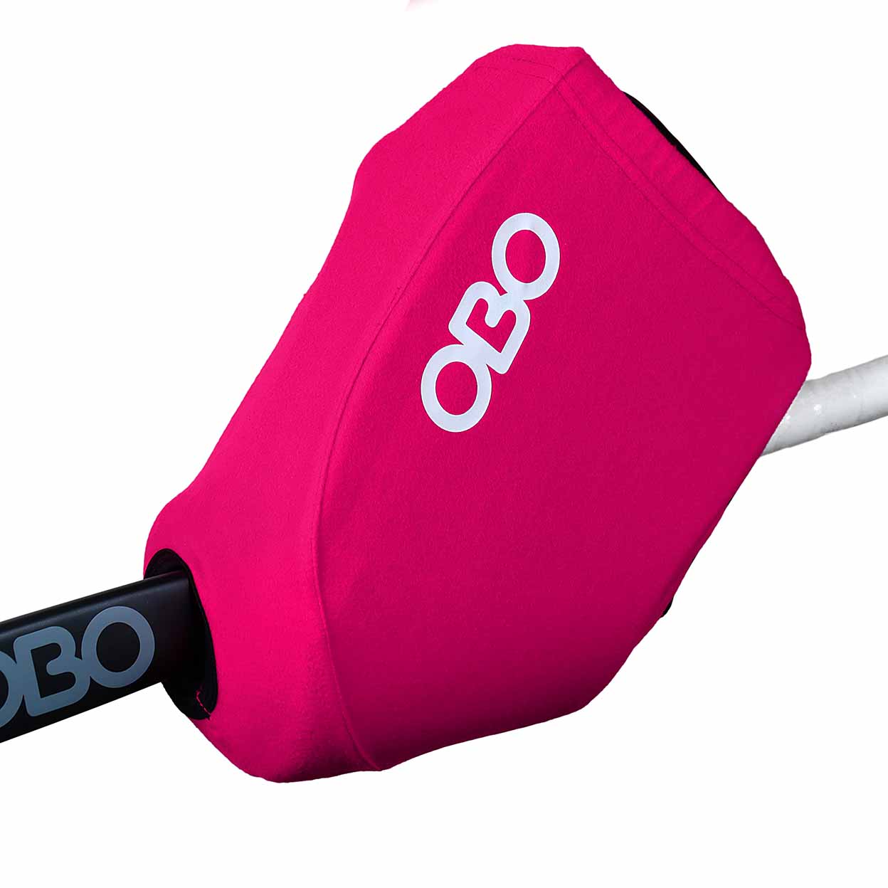 Pink OBO sports equipment with logo on a white background