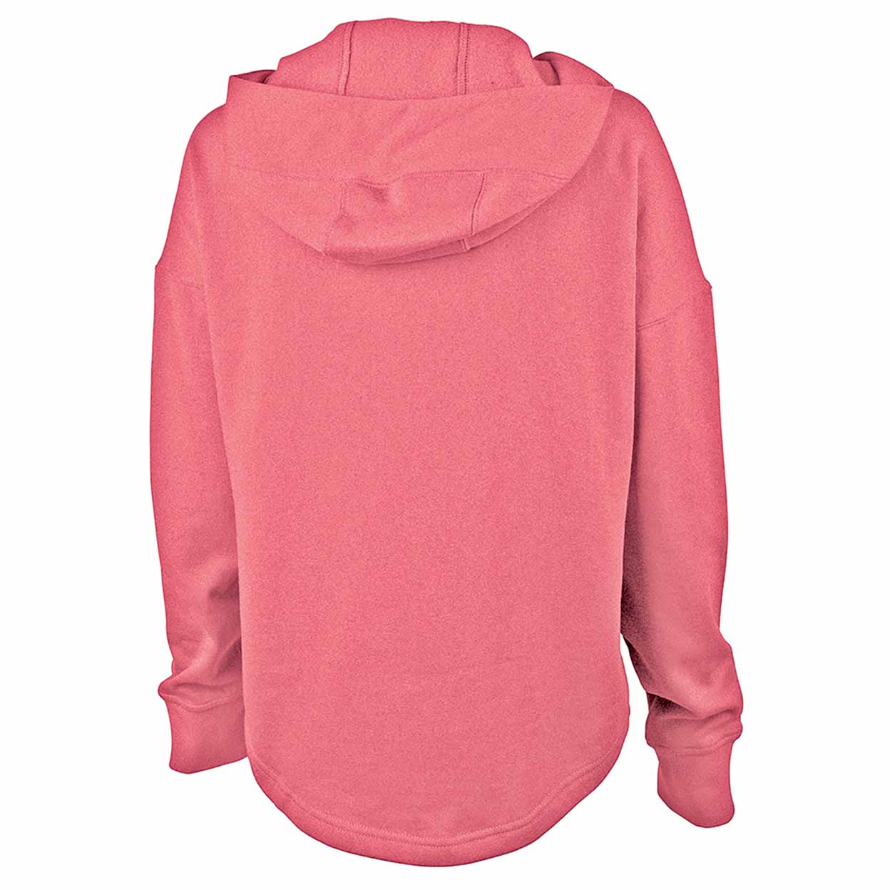 Pink hoodie on a white background