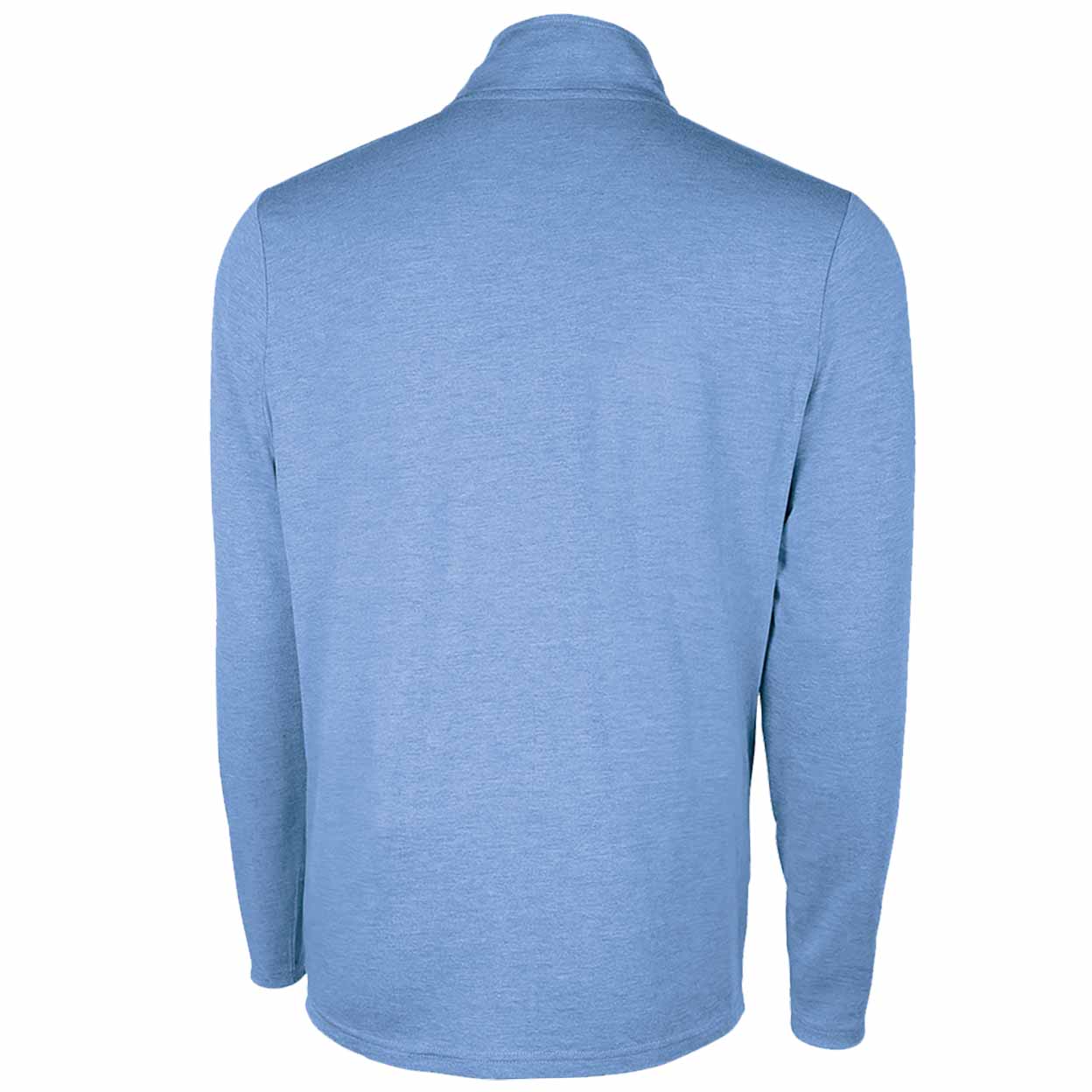 Blue long-sleeve shirt on a white background
