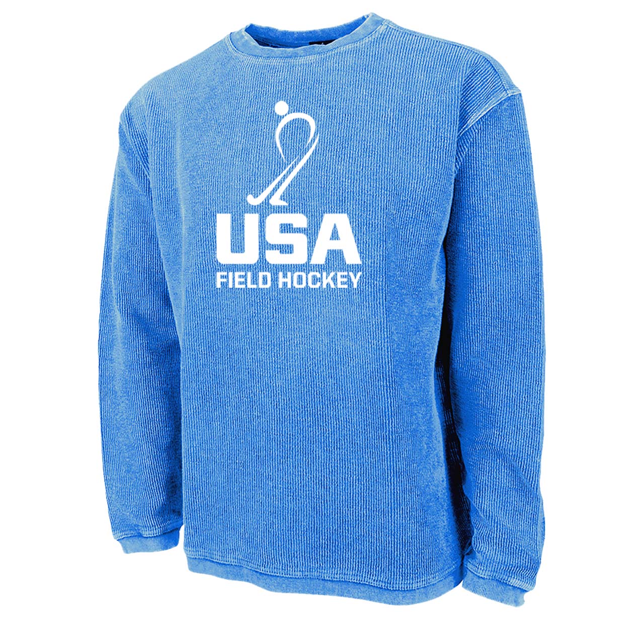 Royal blue USA Field Hockey Ribbed Knit Sweatshirt