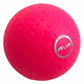 Pink sports ball with a logo on a white background