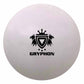 White ball with black Gryphon logo on a white background
