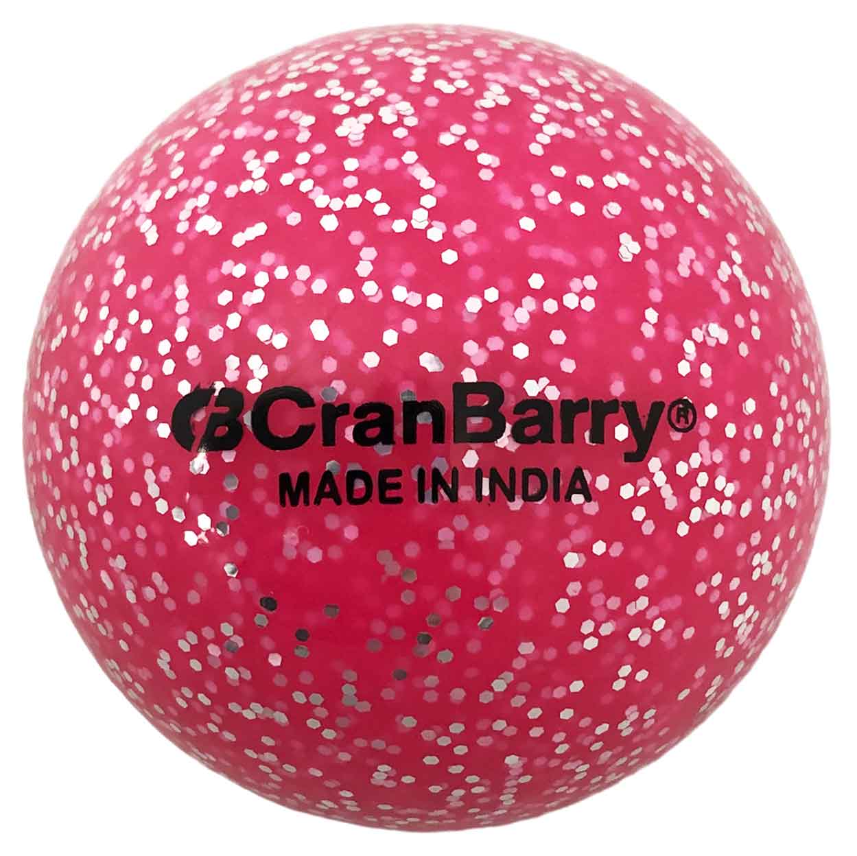 Pink Cranbarry Glitter Field Hockey Ball