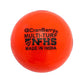 Orange Cranbarry Multi-Turf NFHS Stamped Field Hockey Game Ball