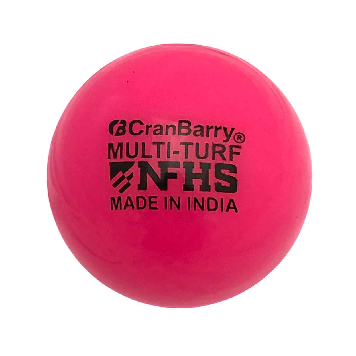 Pink Cranbarry Multi-Turf NFHS Stamped Field Hockey Game Ball