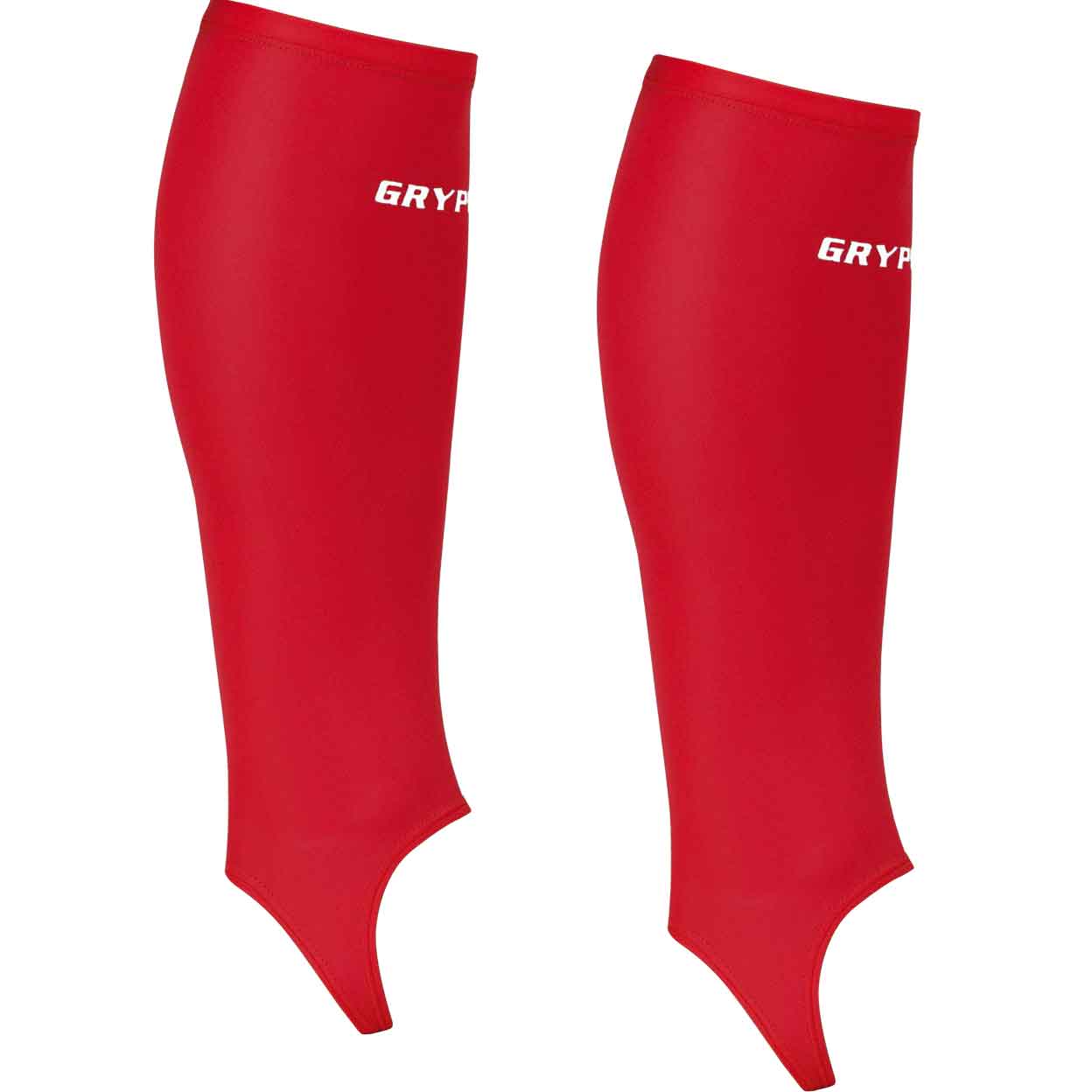 pair of red Gryphon Shinguard Socks