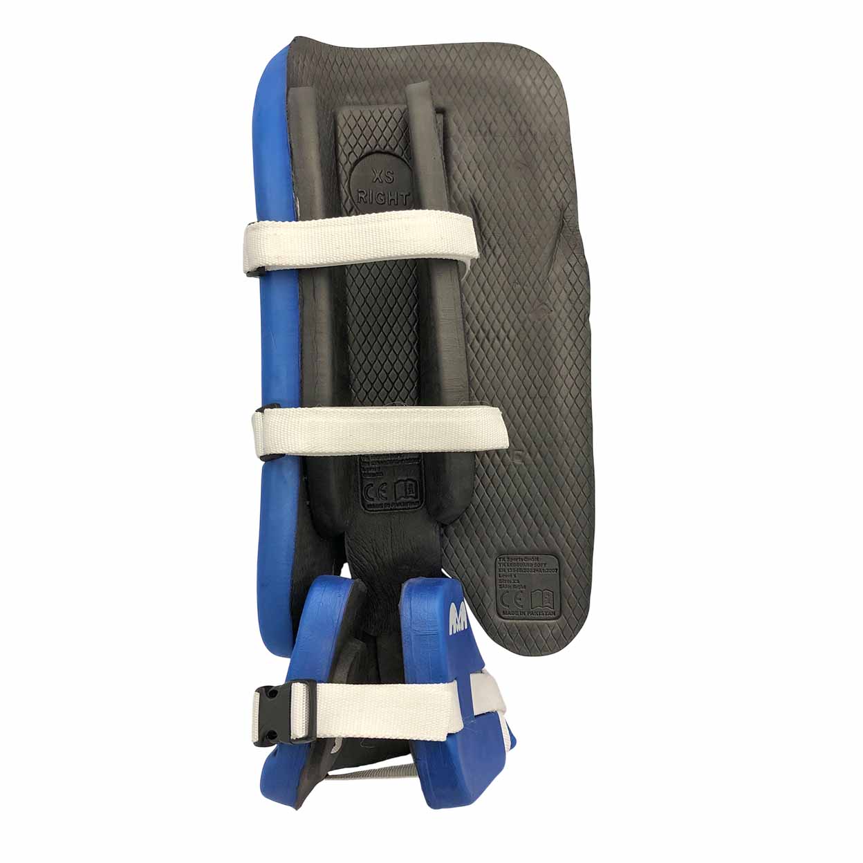 Back view of one of the TK3 Junior Field Hockey Goalie Legguard and Kicker Set pieces.