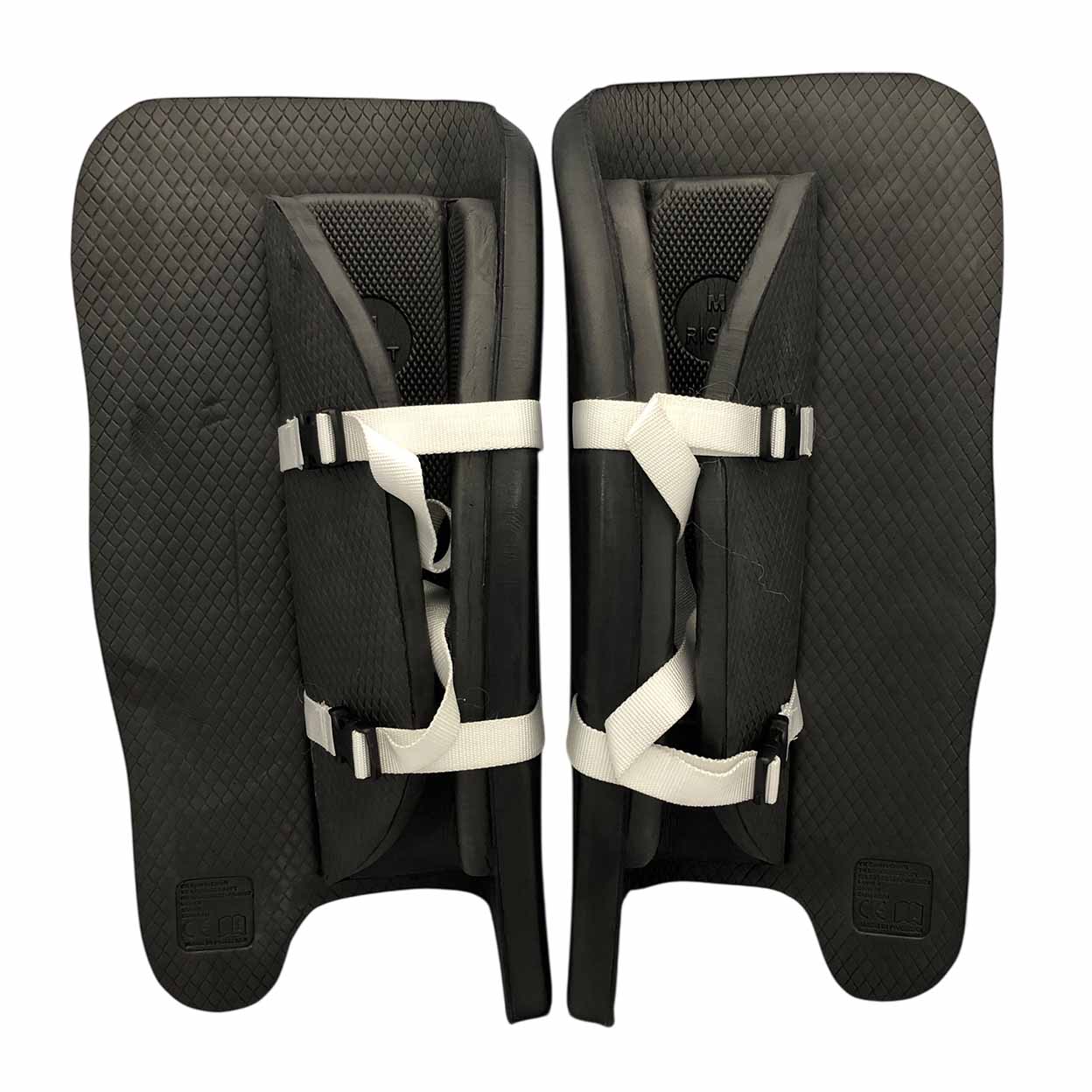 Backs of the black TK3 Legguards