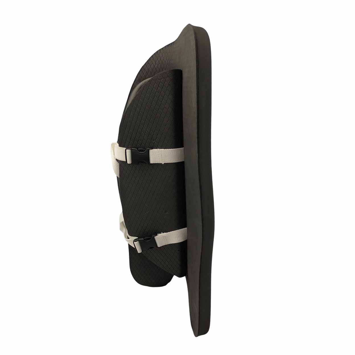 Side view of the straps on a TK3 Legguard