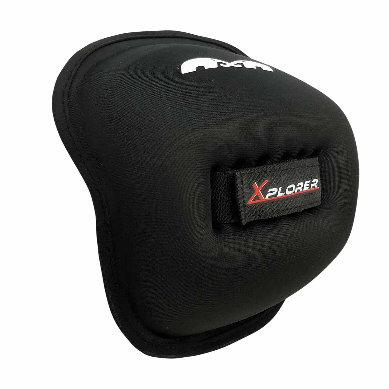 Black hand pad with 'Xplorer' branding on a white background