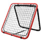 Angled photo of the red (insane) side of the Crazy Catch Wild Child 2.0 Rebounder