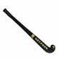 black hockey stick with black end on a white background, featuring the Gryphon brand.