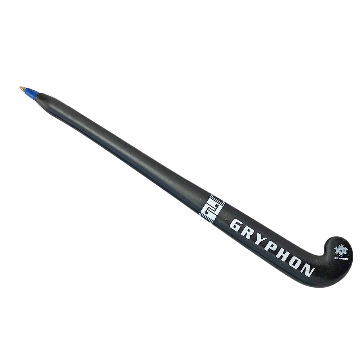 Black Gryphon hockey stick pen on a white background