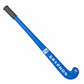 Blue hockey stick with black end on a white background, featuring the Gryphon brand.