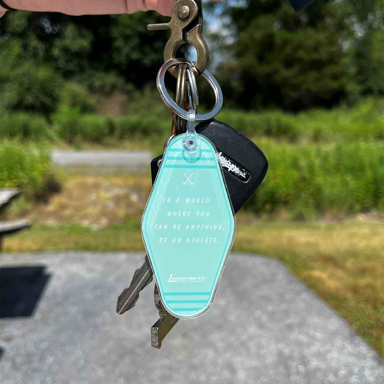 Field Hockey Retro Keychain