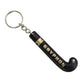 back of the black Gryphon field hockey Keychain