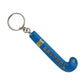 back of the blue Gryphon field hockey Keychain