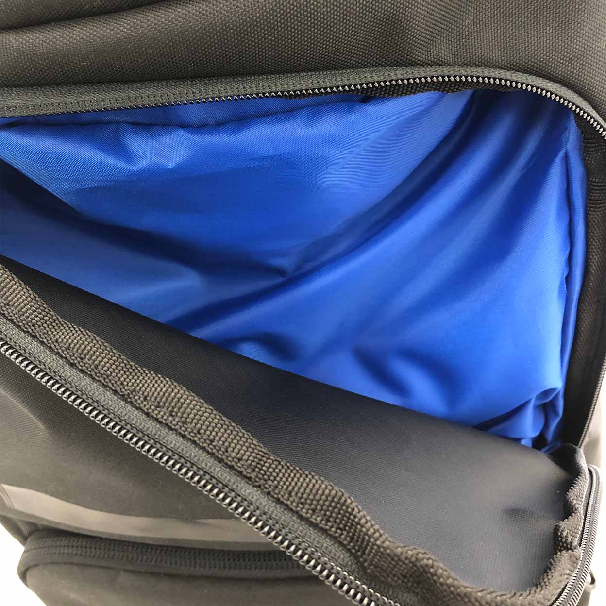 Inside look of the front pocket of the coaches bag