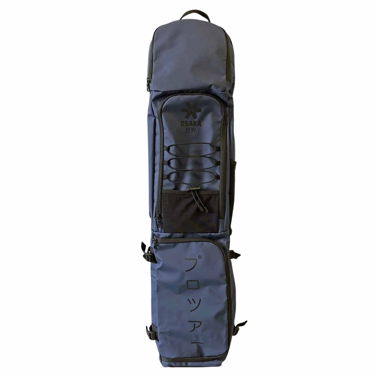 Navy stick bag on a white background