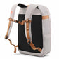 Backpack with beige straps on a white background
