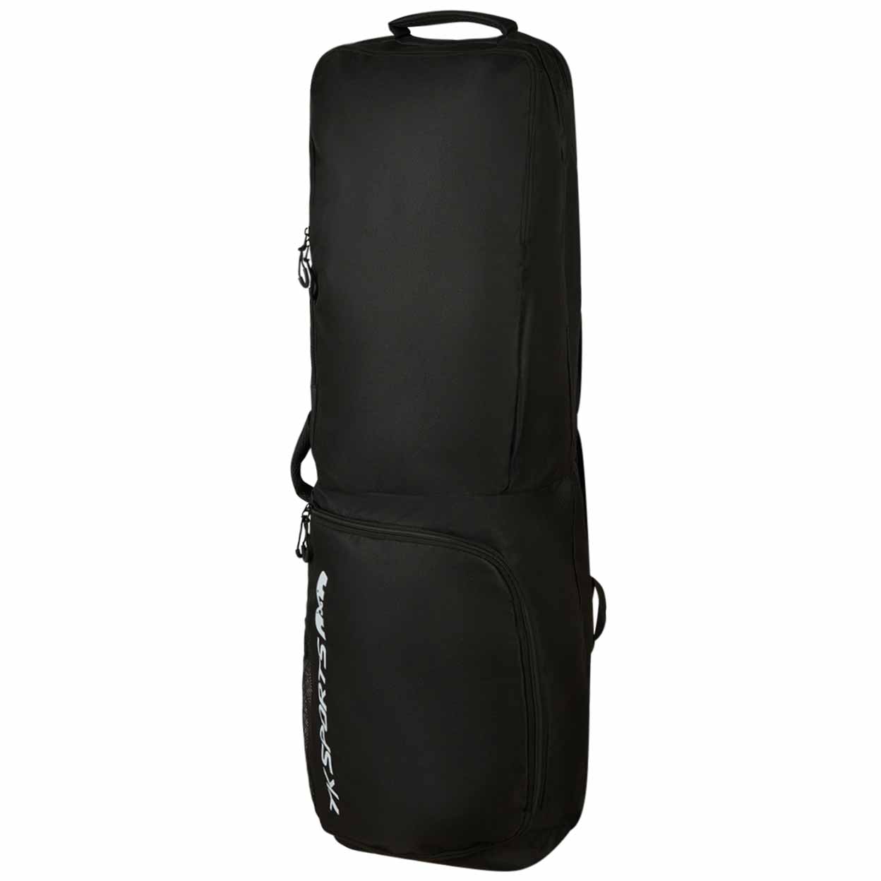 Black field hockley stick bag with brand logo on a white background