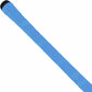 Blue field hockey stick grip with black tip on a white background