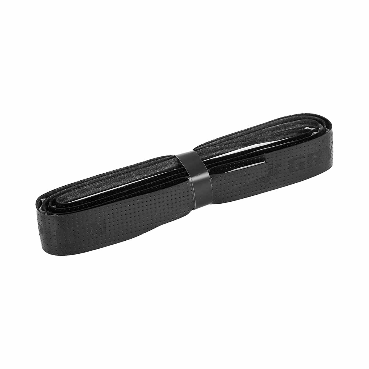 Black textured grip on a white background