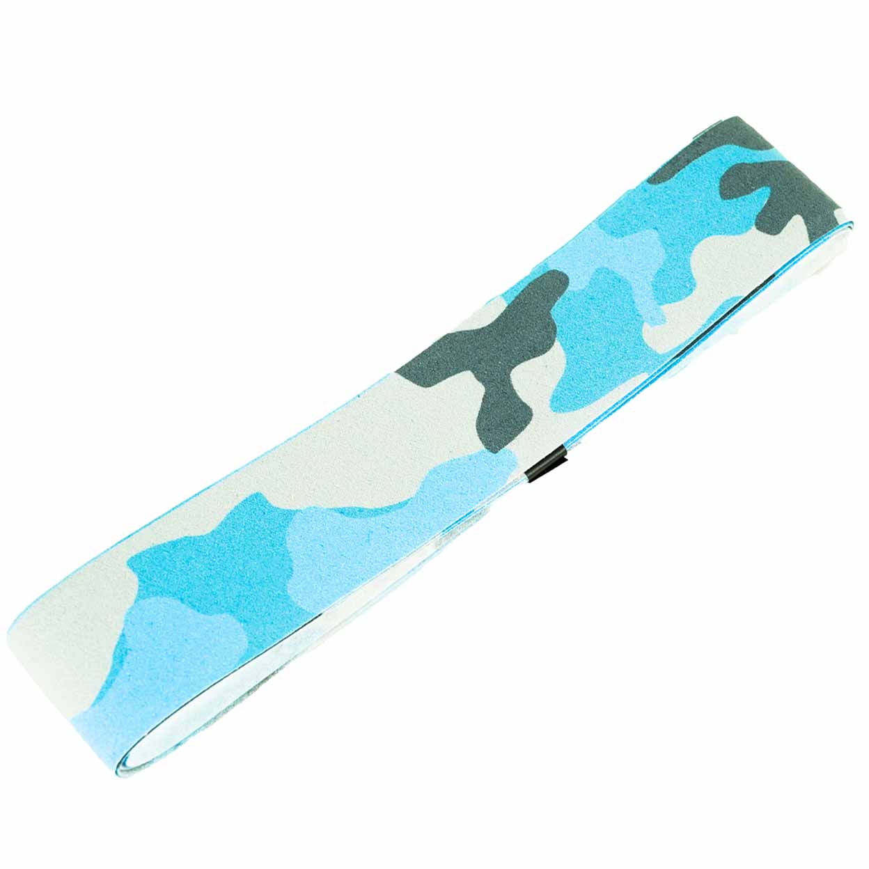 Camouflage-patterned stick grip on a white background