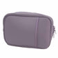 Purple cosmetic bag on a white background