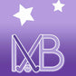 Morgan Brown logo and stars on a purple background.