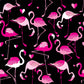 Flamingos on a black background Hocsocx Under Shin-Guard Socks