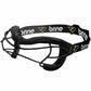 angled view of the black Brine Halo Lacrosse Goggles