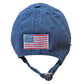 back of the navy USA Field Hockey Relaxed Twill Hat