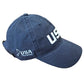 side of the navy USA Field Hockey Relaxed Twill Hat