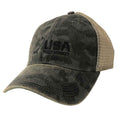 Black USA Field Hockey Camo Trucker Hat