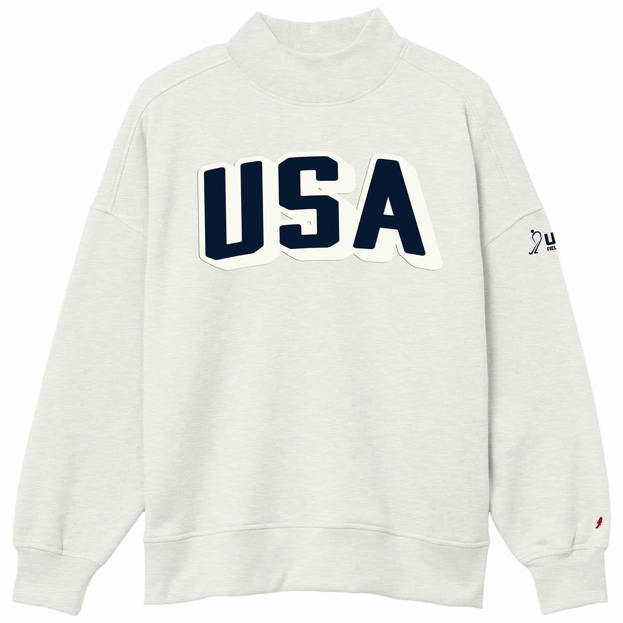 USA Field Hockey Embroidered Mock Neck Sweatshirt